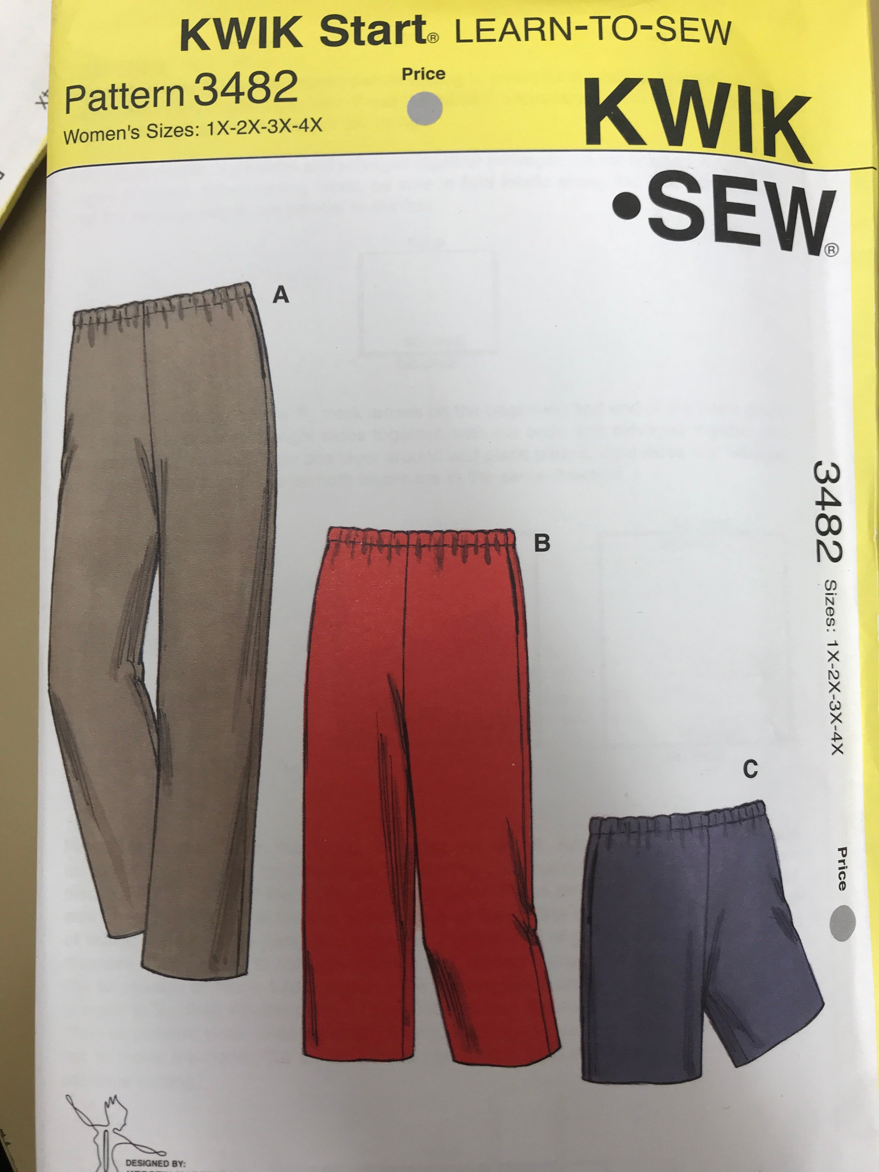 KWIK SEW 3482KSP